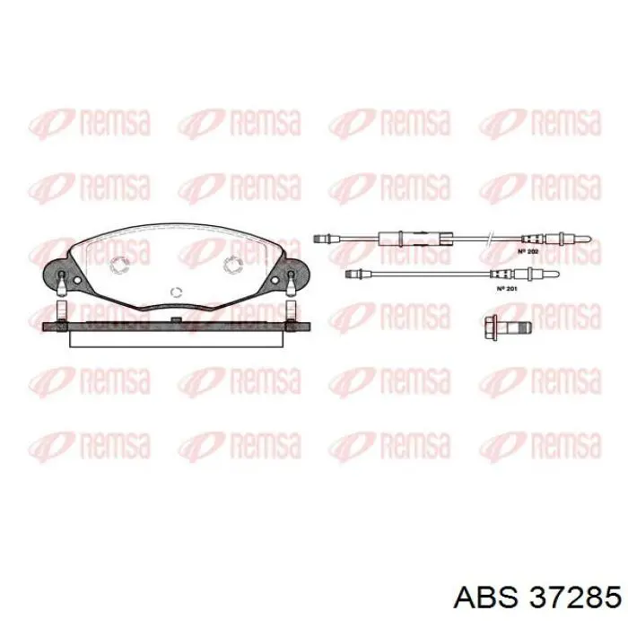 Купить 37285 ABS Колодки тормозные