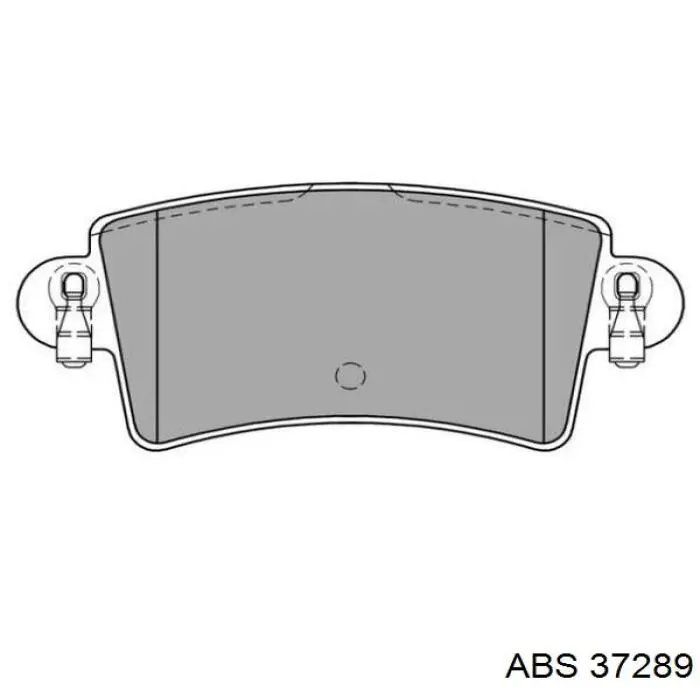 Задние дисковые колодки ABS 37289