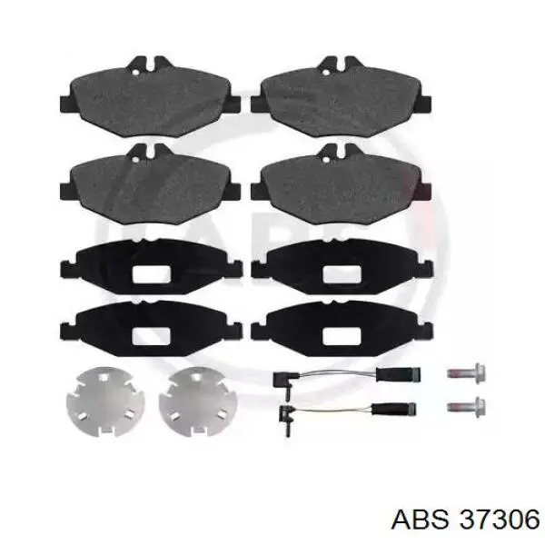 37306 ABS колодки тормозные передние дисковые