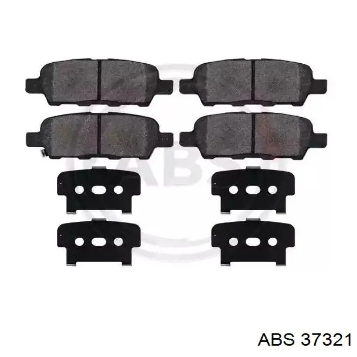 Колодки гальмові задні, дискові 37321 ABS