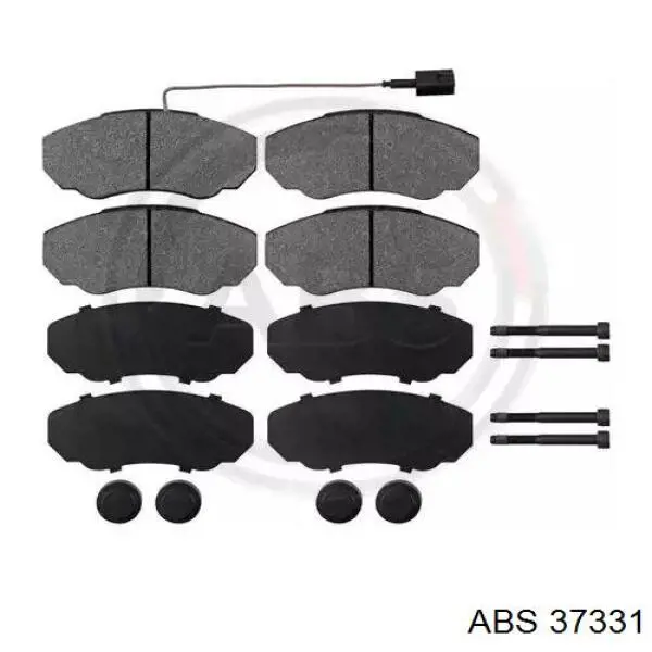 37331 ABS колодки тормозные передние дисковые