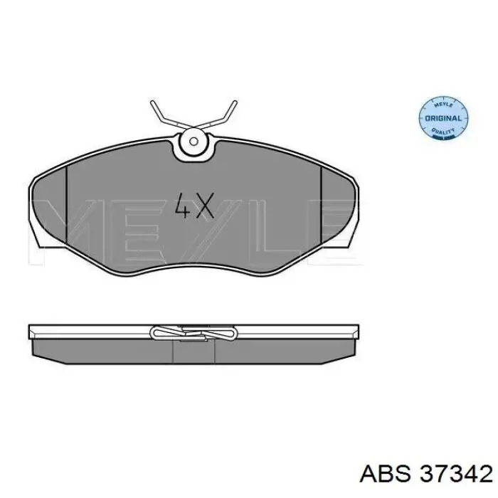 Передние тормозные колодки 37342 ABS