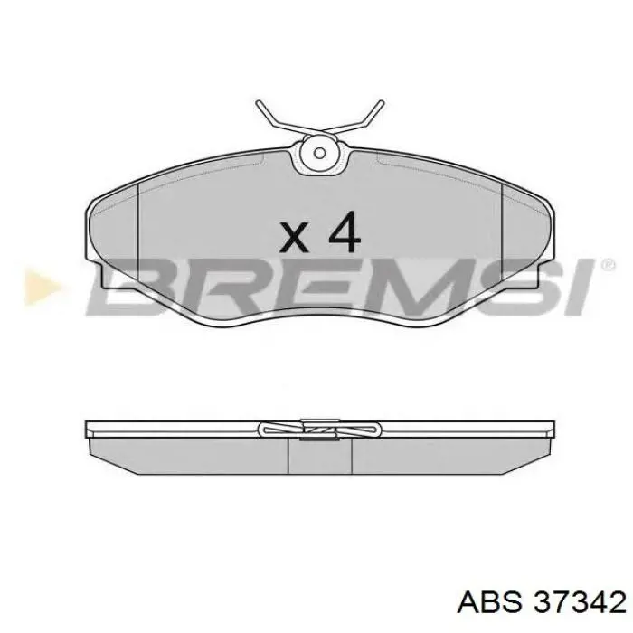 37342 ABS Колодки передние