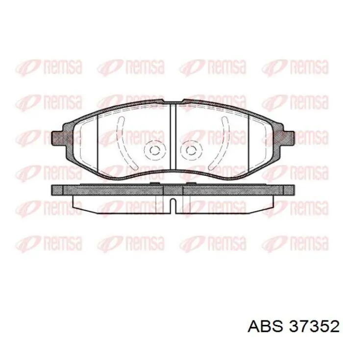 Передние тормозные колодки 37352 ABS