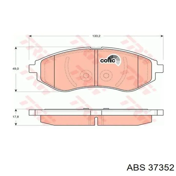 Колодки ABS 37352 цена, от 15.24 USD