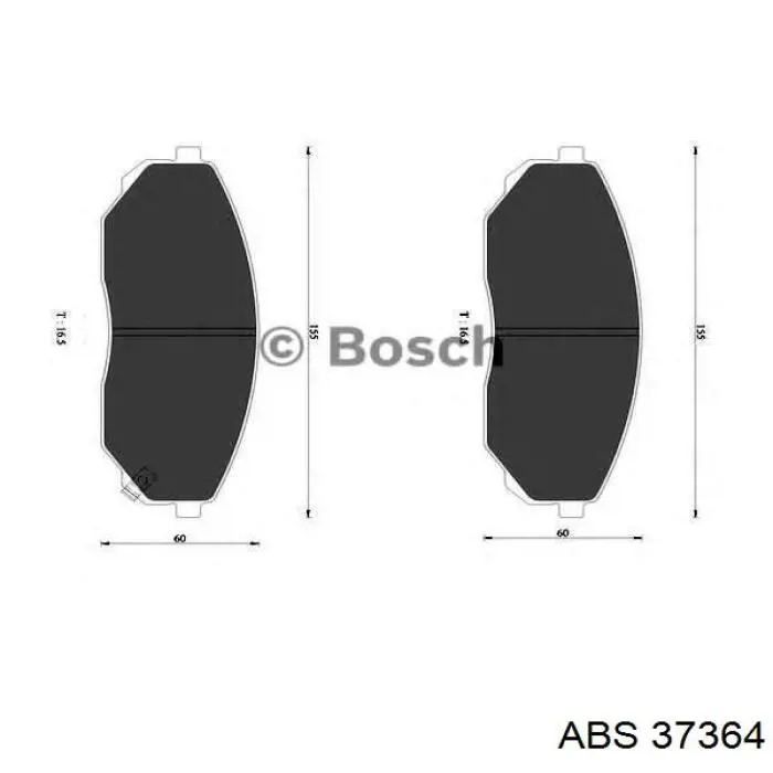 Купить 37364 ABS Колодки тормозные