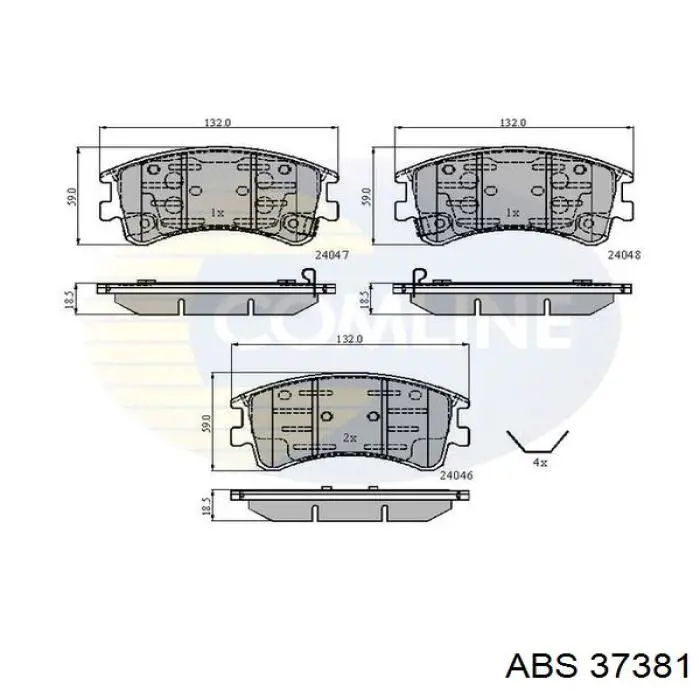 Колодки ABS 37381 цена, от 17.67 USD
