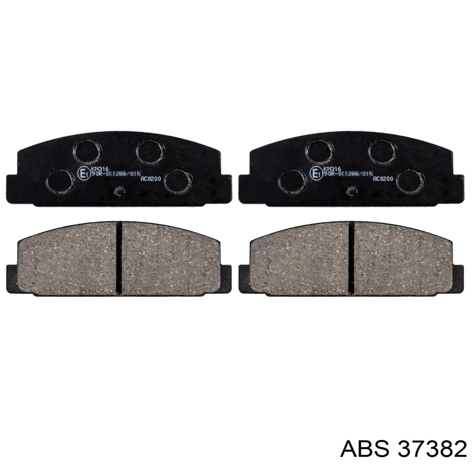 Купить 37382 ABS Колодки тормозные задние, дисковые