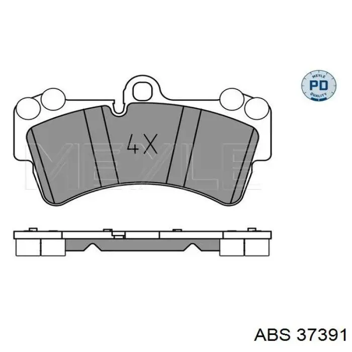 Купить 37391 ABS Колодки тормозные