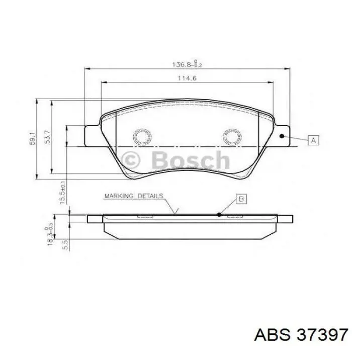 37397 ABS Колодки передние