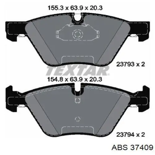 Купить 37409 ABS Колодки тормозные