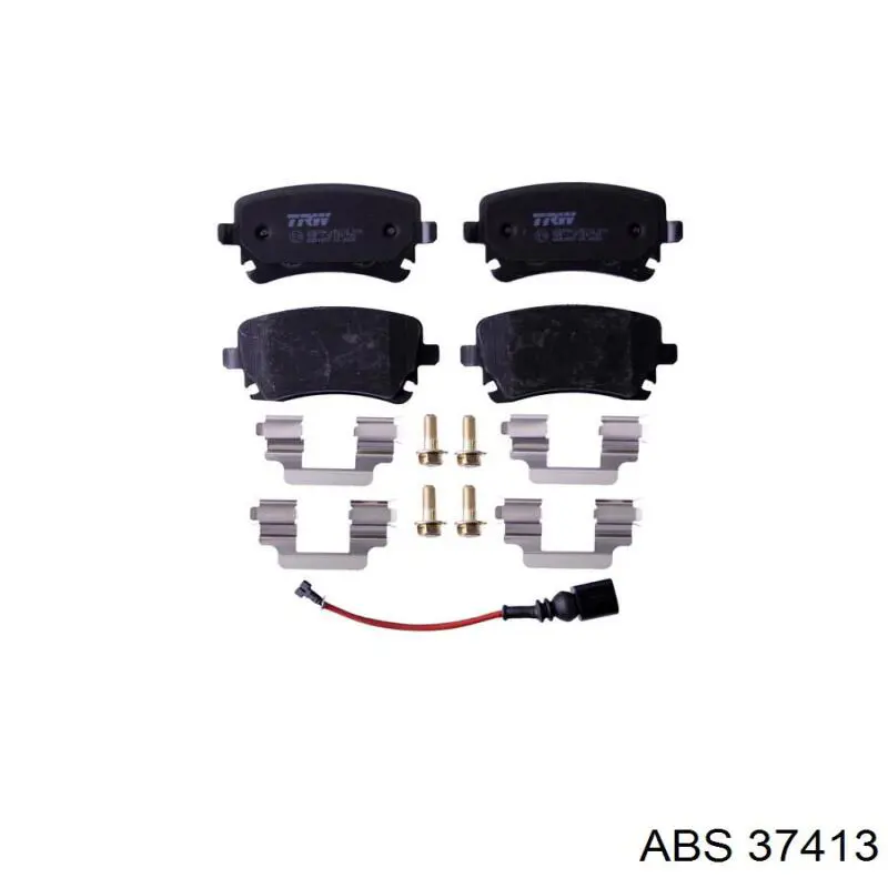 Задние тормозные колодки 37413 ABS