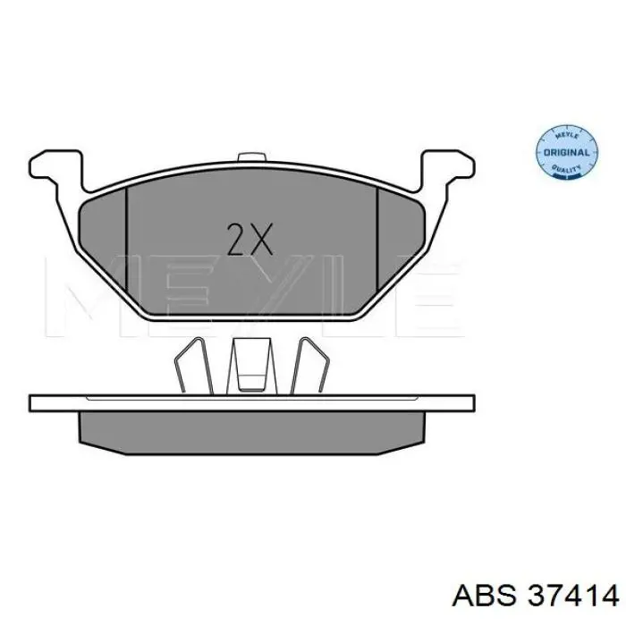 Колодки гальмівні передні, дискові 37414 ABS