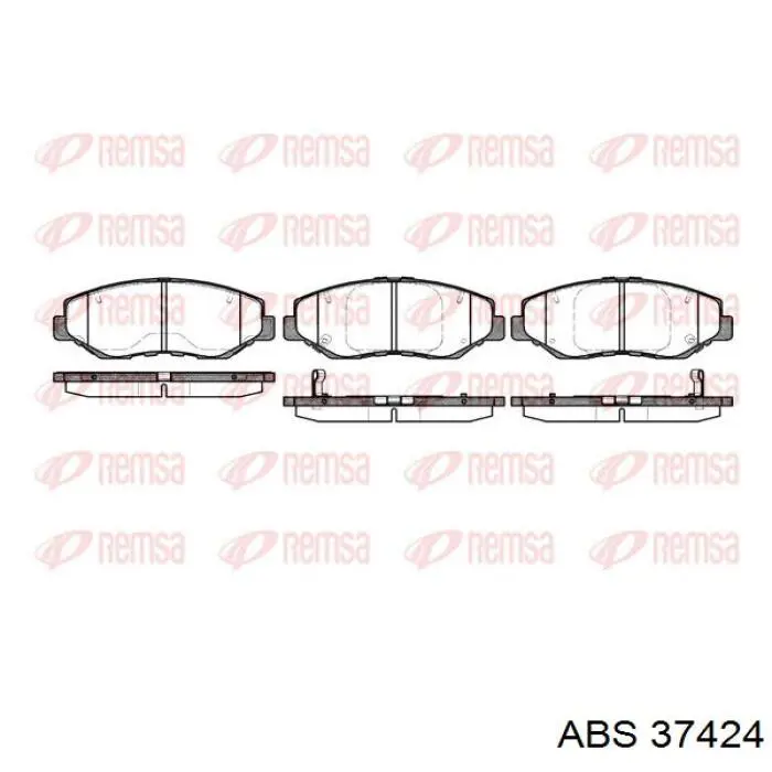 37424 ABS Колодки передние