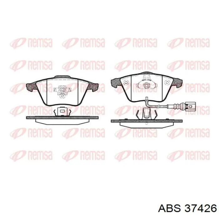 Купить 37426 ABS Колодки тормозные