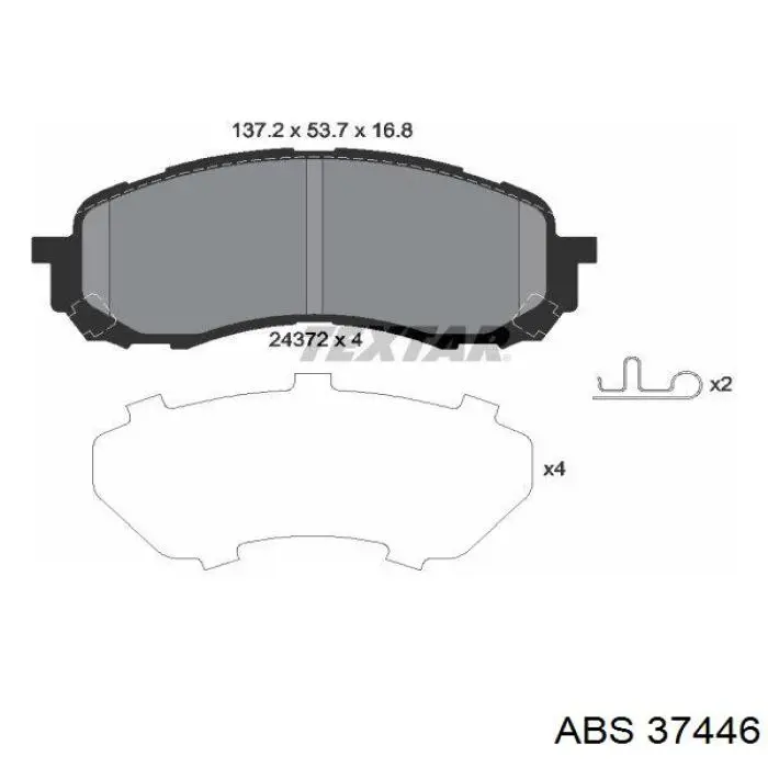Колодки ABS 37446 цена, от 21.20 USD