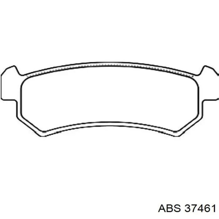 Колодки гальмові задні, дискові 37461 ABS