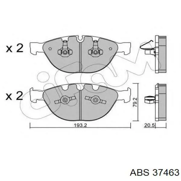 37463 ABS Колодки передние
