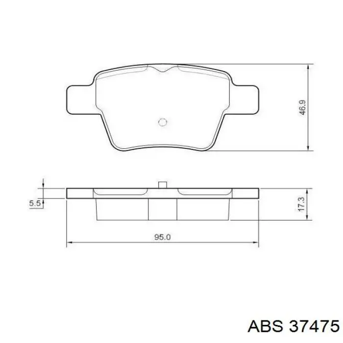 Колодки дисковые  ABS 37475 цена, от 14.96 USD