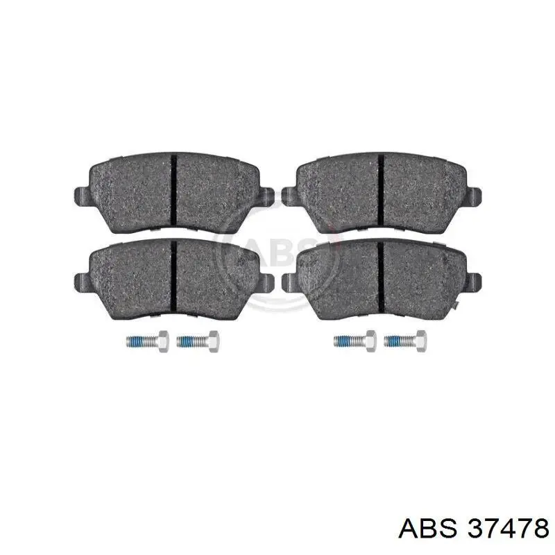 37478 ABS колодки тормозные передние дисковые