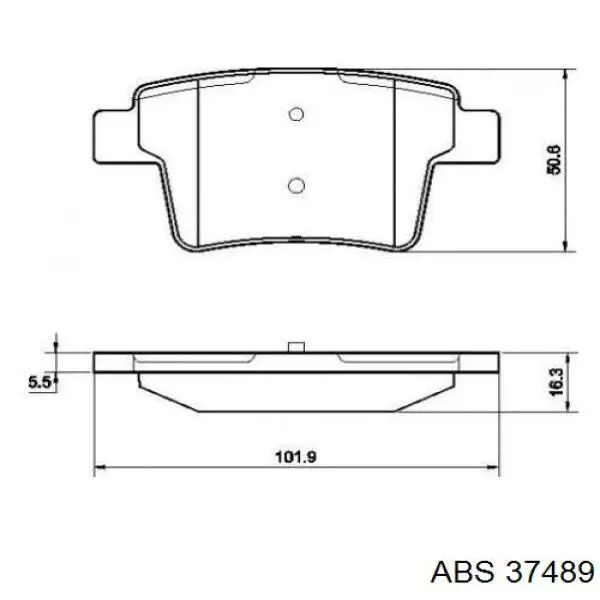 Колодки дисковые  ABS 37489 цена, от 15.43 USD