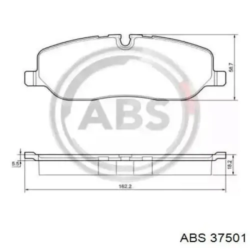 Купить 37501 ABS Колодки тормозные