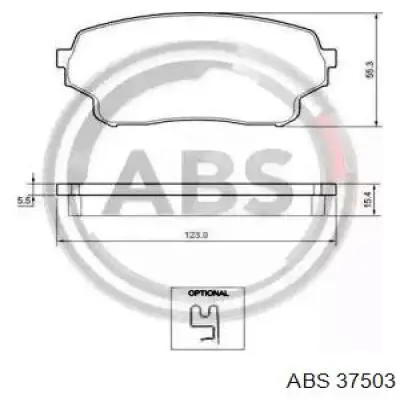 Передние тормозные колодки 37503 ABS