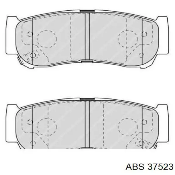 Купить 37523 ABS Колодки тормозные задние, дисковые