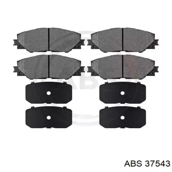 37543 ABS колодки тормозные передние дисковые