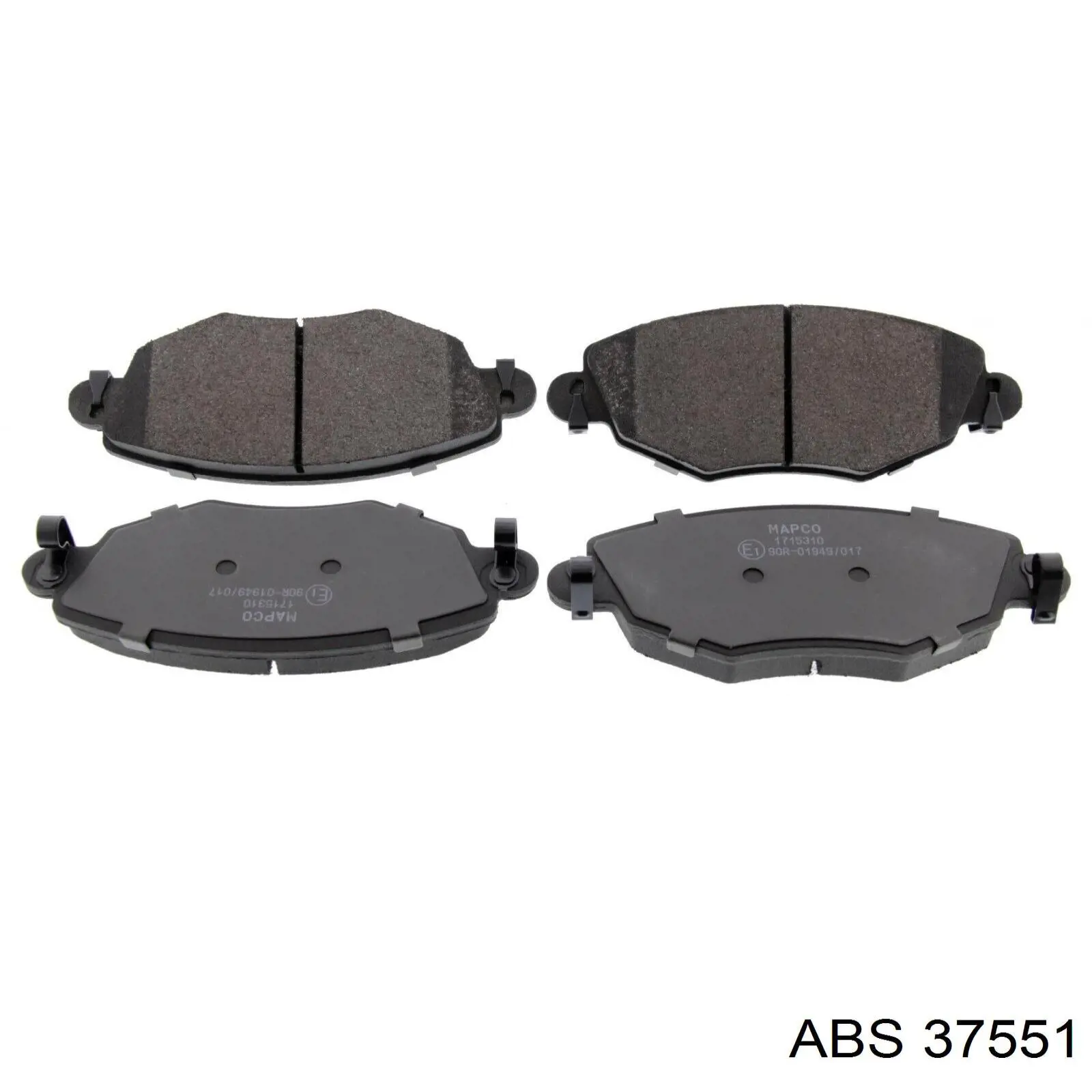 37551 ABS колодки тормозные передние дисковые