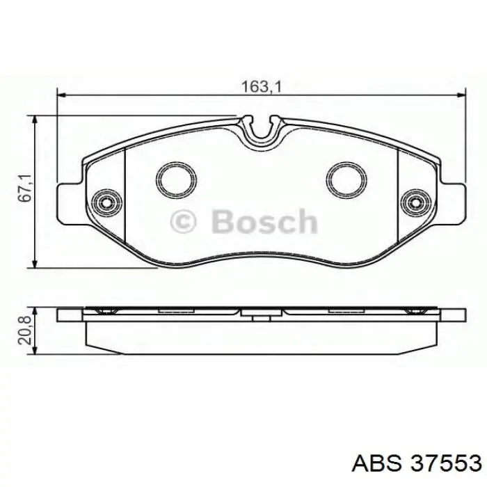 Купить 37553 ABS Колодки тормозные