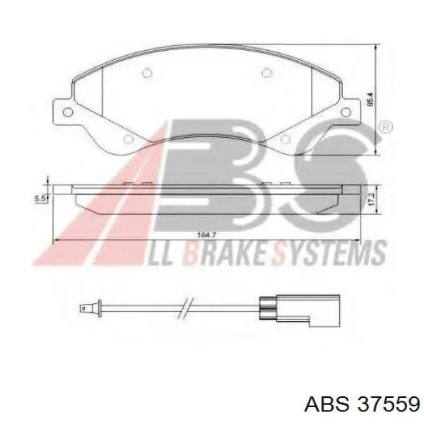 Колодки ABS 37559 цена, от 31.74 USD
