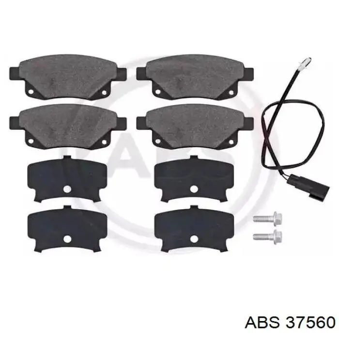 Купить 37560 ABS Колодки тормозные задние, дисковые