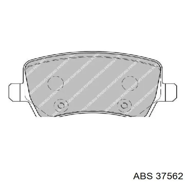 Колодки дисковые  ABS 37562 цена, от 16.45 USD