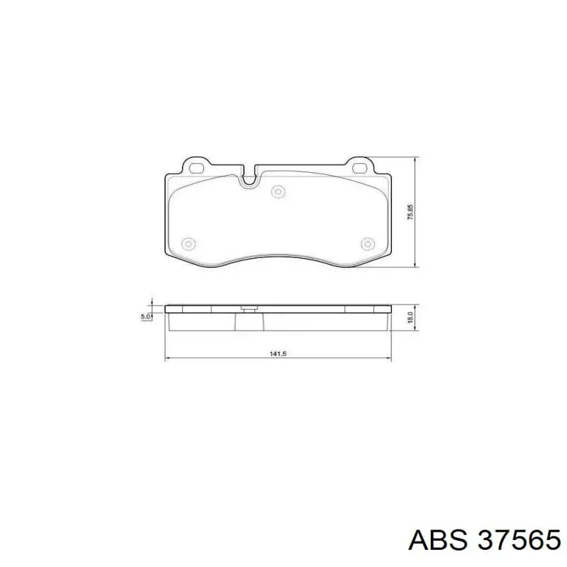 Колодки ABS 37565 цена, от 27.44 USD