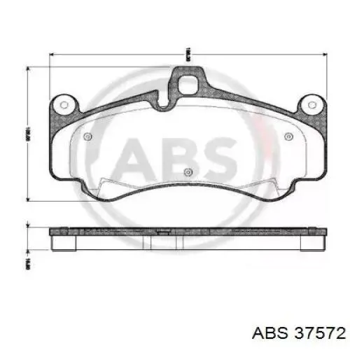 Передние тормозные колодки 37572 ABS