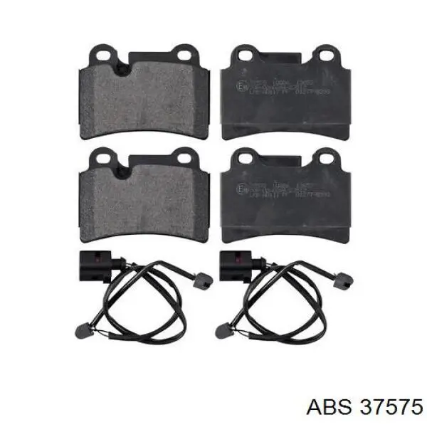 Купить 37575 ABS Колодки тормозные задние, дисковые
