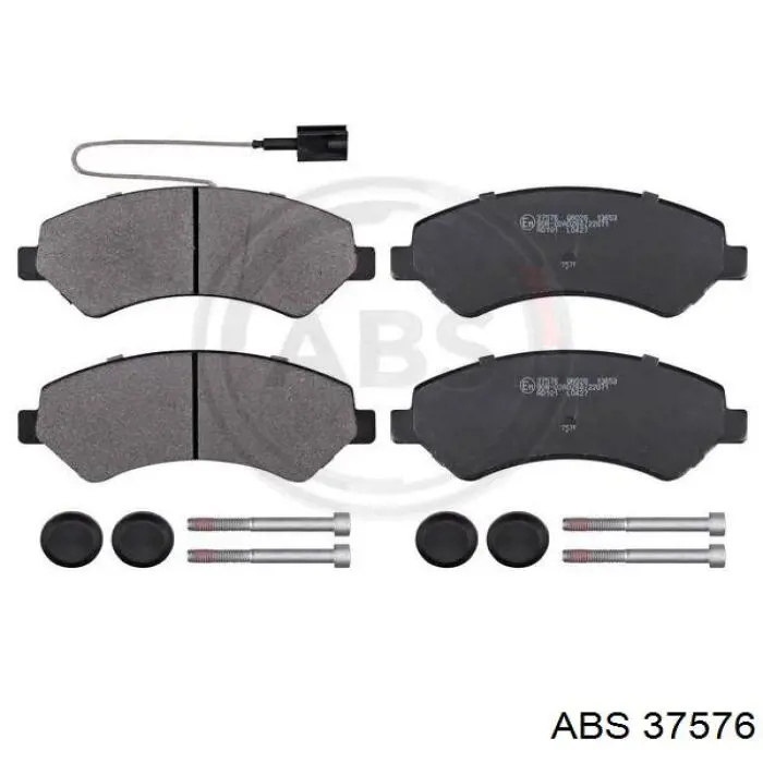 37576 ABS колодки тормозные передние дисковые