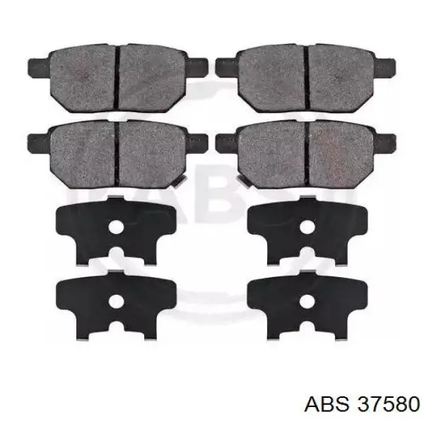 Купить 37580 ABS Колодки тормозные задние, дисковые