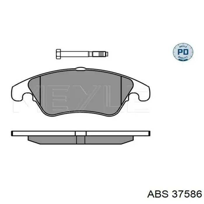 37586 ABS передние тормозные колодки