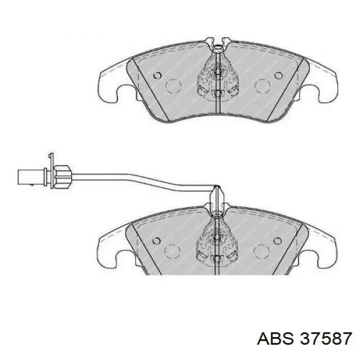 Тормозные колодки ABS 37587