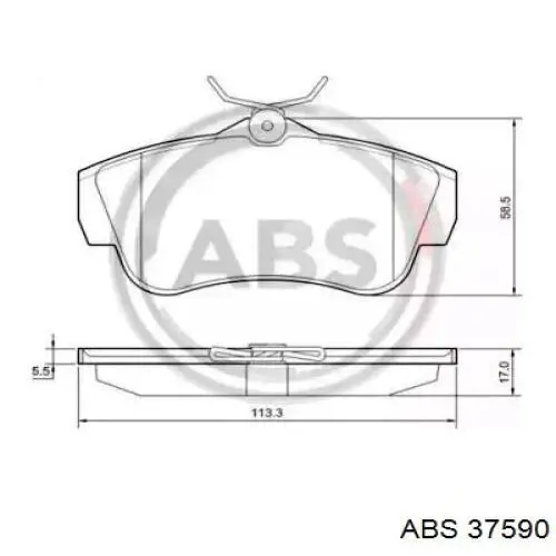 Pastillas de freno traseras 37590 ABS