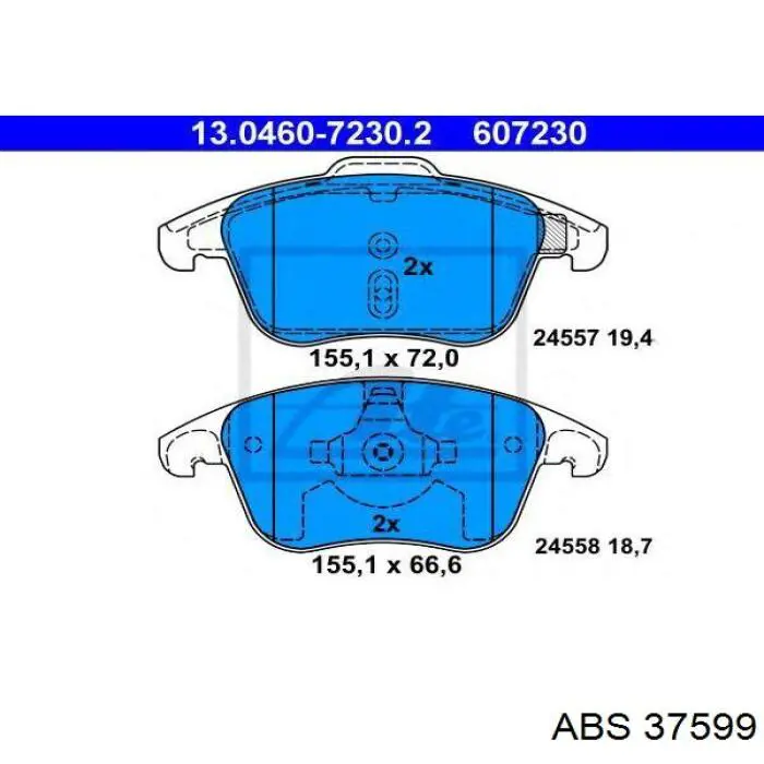 Колодки ABS 37599 цена, от 22.77 USD