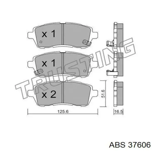 Колодки ABS 37606 цена, от 22.98 USD