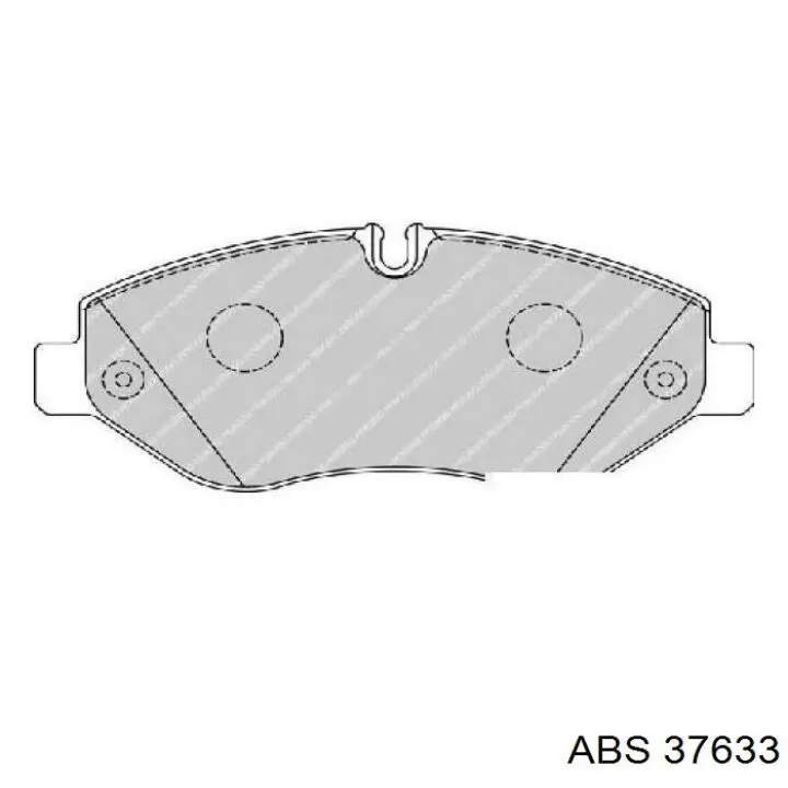 Передние тормозные колодки 37633 ABS
