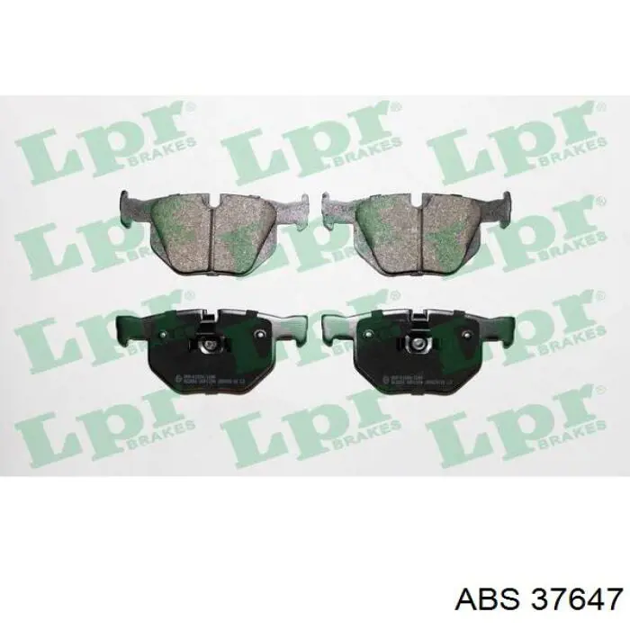 Купить 37647 ABS Колодки тормозные задние, дисковые