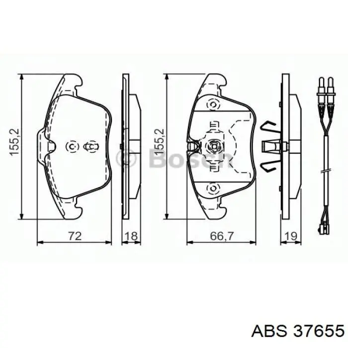 Колодки ABS 37655 цена, от 27.77 USD