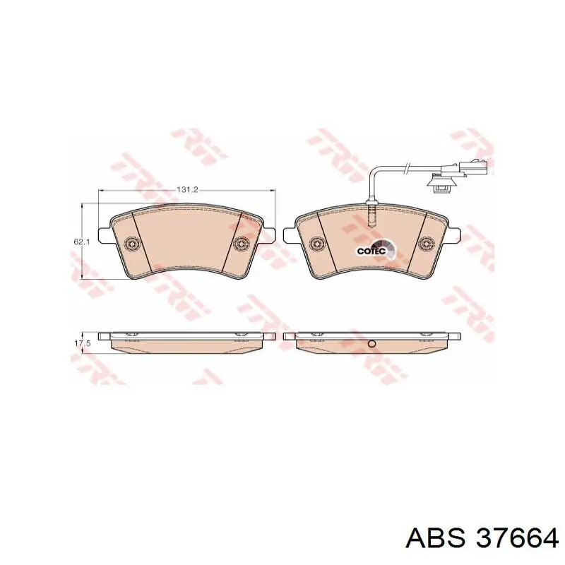 Колодки ABS 37664 цена, от 16.51 USD