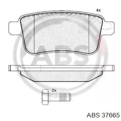 Колодки дисковые  ABS 37665 цена, от 12.14 USD