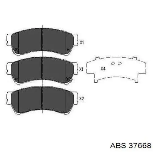 Колодки ABS 37668 цена, от 21.20 USD